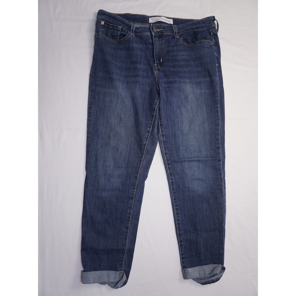 Signature By Levi Strauss 12 Mid Rise Boyfriend Blue Denim Jeans